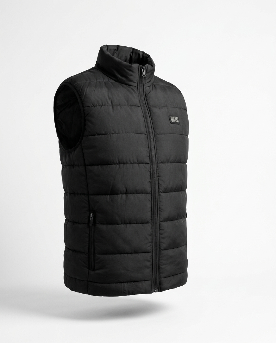 NaturWide heated vest in black